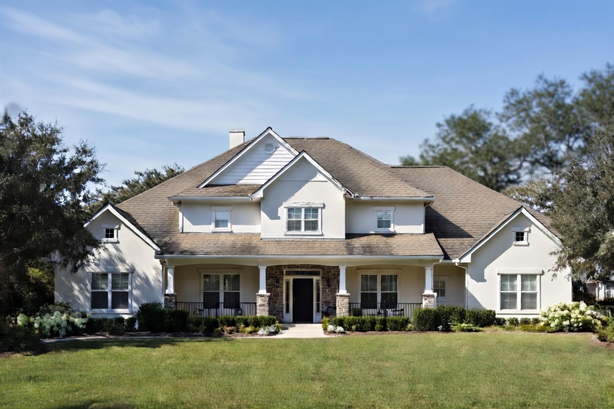 Old deteriorated roof before replacement